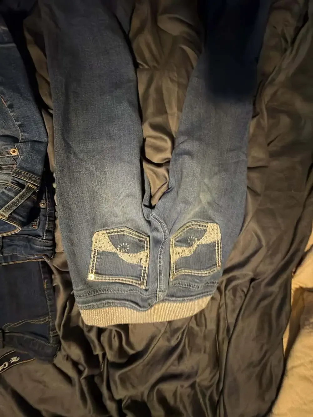 Girls Size 8 Assorted Denim jeans and shirts
